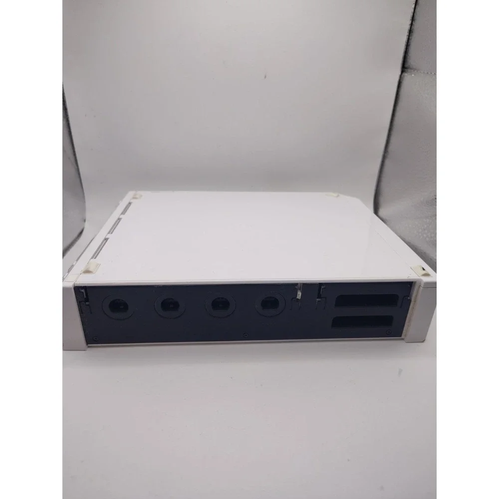 Nintendo Wii RVL-001 Console And Cables Tested Works missing cover GameCube